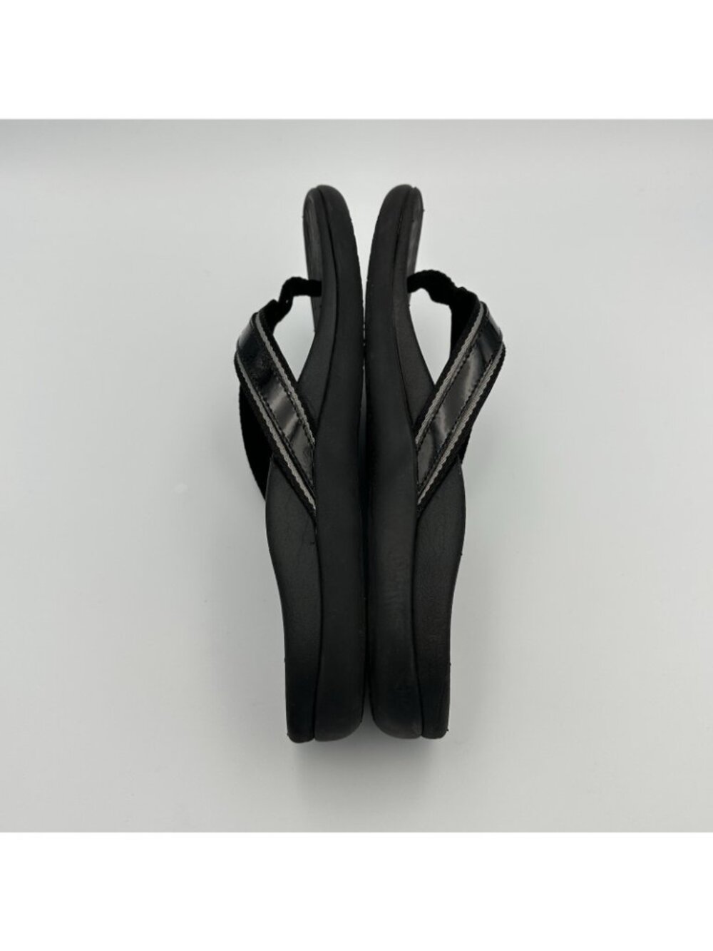 Vionic Tide II Toe Post Sandals Women's Size 8 US Black Flip Flop Slip On - Picture 6 of 13